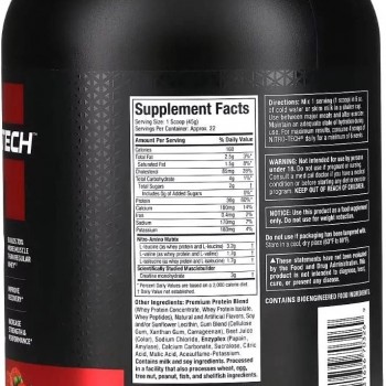 NitroTech Whey Protein 2lbs By Muscle tech
